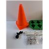 Image 2 : Safety Cones, Silicone Mold, Birch Bark Decoration, Water Bottle and Misc