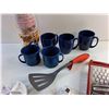 Image 5 : Ceramic & Enamel Mugs, Spatula, Party Cups and Cheese Grater