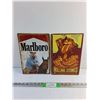 Image 1 : Marlboro and The Rolling Stones Wall Hanging Signs - 12 x 8"