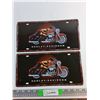 Image 1 : (2) Harley Davidson Front Licence Plates