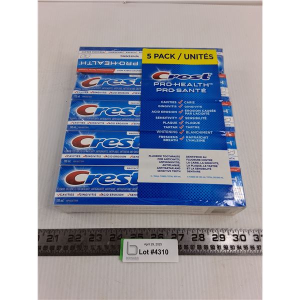 5-Pack of Crest Whitening 130ml Toothpaste - Sealed - Expired July/24