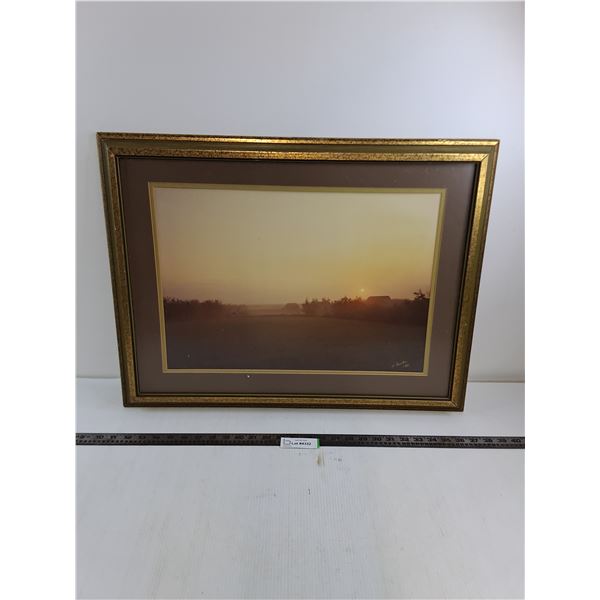 Plastic Framed Wall Art 27" x 20" - Prefer Pick Up