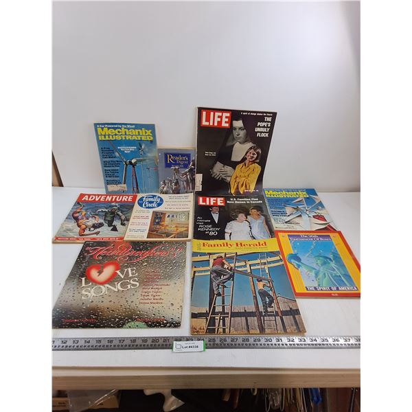 Assorted Vintage Magazines & Heartbreakers Vinyl Record