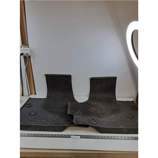 Pair of Mopar Dodge/Chrysler Rubber Floor Mats 29" x 31"