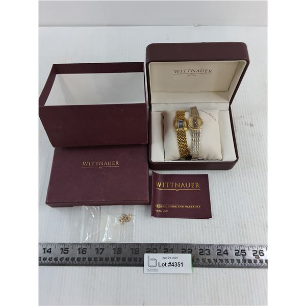 (2) Women's Wrist Watches (Wittnauer with Original Box & Rolex) Cannot Guarantee Authenticity