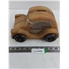 Image 1 : Wooden VW Car Coin Bank 10" x 7" x 5.5"