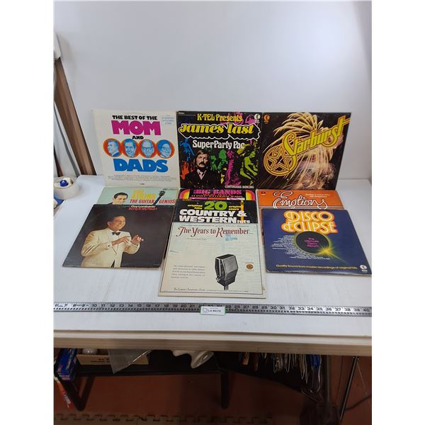 (10) Vinyl Records (Big Bands, Disco Eclipse, Starburst)