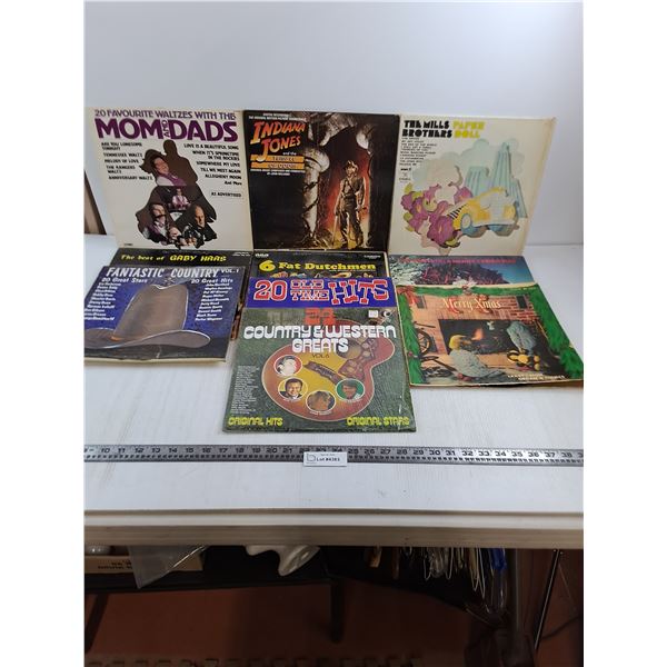 (10) Vinyl Records (Indiana Jones Soundtrack, Mills Brothers)