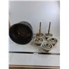 Image 1 : (5) Vintage Ceramic Telephone Insulators, Plastic Plant Pot 16" Dia