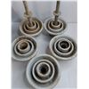 Image 2 : (5) Vintage Ceramic Telephone Insulators, Plastic Plant Pot 16" Dia