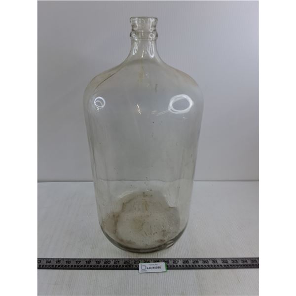 Large Glass Water Jug - 22" Tall x 10" Dia