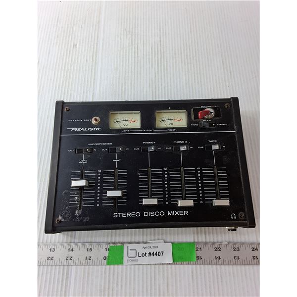 Realistic Stereo Disk Mixer-Untested