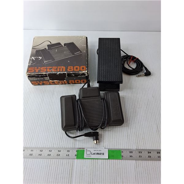 (2) Foot Pedals- System 800 