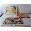 Image 1 : (3) Vintage Games- Arithmetic Board, Spirograph, Superstar