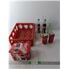 Image 1 : Vintage Coca-Cola Lot- Crate, (6) Glass Bottles, (8) Cans -  Cannot Ship