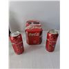 Image 4 : Vintage Coca-Cola Lot- Crate, (6) Glass Bottles, (8) Cans -  Cannot Ship