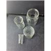 Image 3 : Dish Lot- (2) Glasses, Creamer, Decanter, Misc.