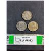 Image 1 : (3) Vintage US Half Dollar Coins
