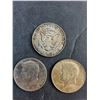 Image 2 : (3) Vintage US Half Dollar Coins