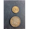 Image 2 : Antique 1922 US 1 Dollar Coin and 2000 US 1 Dollar Coin