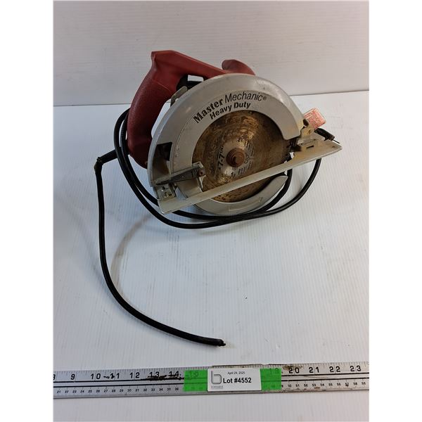 Master Mechanic Heavy Duty Circular Saw - As Is