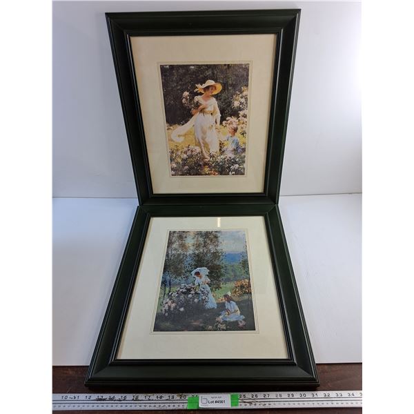 (2) Framed Wall Decorations 24 x 20"