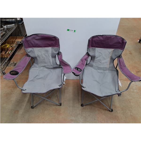 (2) Folding Chairs - 18 x 31 x 36"