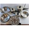 Image 6 : Metal Cooking Pots, Bowls and Lids