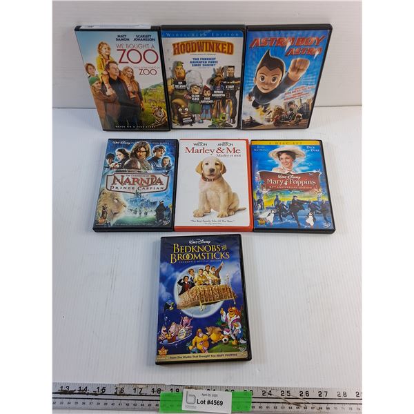 (7) DVD Movies - Hoodwinked, Mary Poppins and Narnia