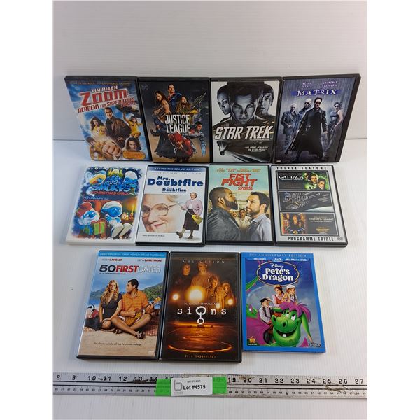 (11) DVD Movies - 50 First Dates, Fist Fight and The Smurfs
