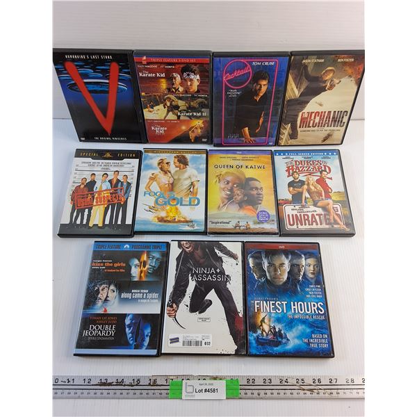 (11) DVD Movies - The Mechanic, The Usual Suspects and Ninja Assassin