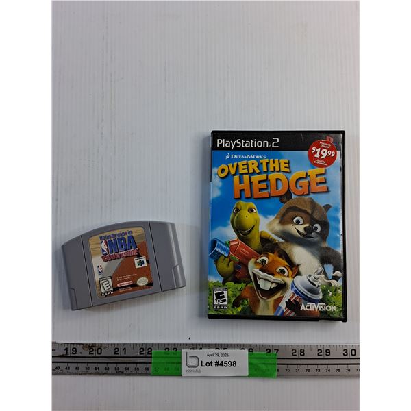 PS2 Over the Hedge and Nintendo NBA Courtside Games