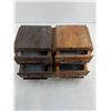Image 2 : (2) Wooden 2-Drawer Jewelry Boxes - 7" x 7" x 7.5"