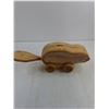 Image 2 : Wooden Beaver Coin Bank 19" x 5" x 7"