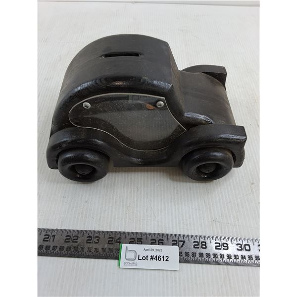 Wooden VW Car Coin Bank 10" x 7" x 5.5"