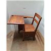 Image 1 : * Vintage Wooden School Desk - 31" x 33" x 23" - Cannot Ship!