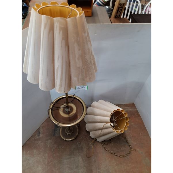 ** Lamps Set (Standing 57" Tall - Untested, Hanging 15" - Tested) Cannot Ship!