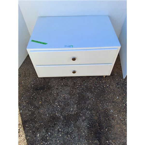 ** Vintage 2-Drawer Half Dresser/Storage Chest - Cannot Ship!