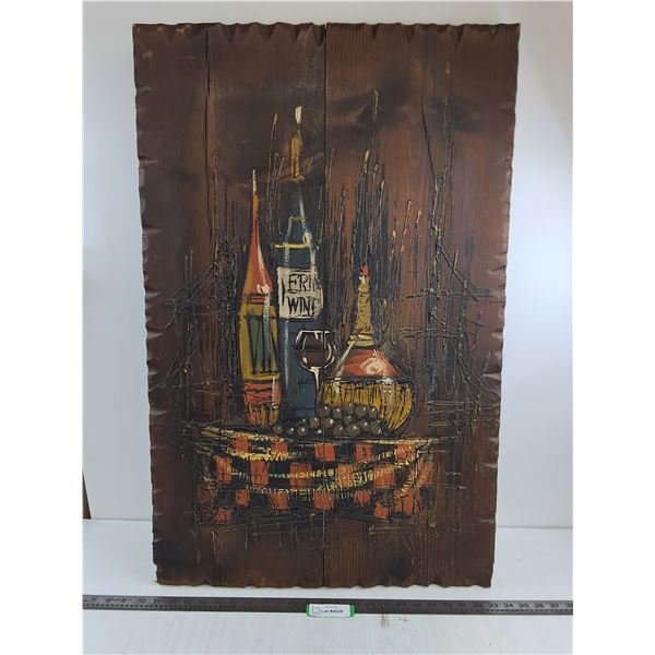 Wooden Wall Art - 23" x 36" - Cannot Ship!