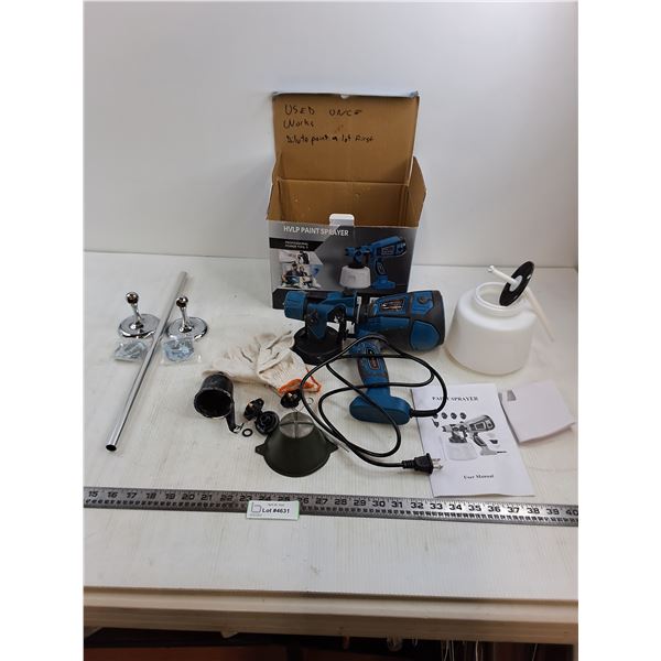 HVLP Paint Sprayer - Untested, Towel Bar - Unassembled