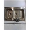 Image 1 : IKEA Double Kitchen Sink - 30" x 20" with Drain Pipe Extentions - Cannot Ship!