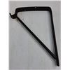 Image 2 : Pair of Metal Shelf Brackets 14" x 10.5"