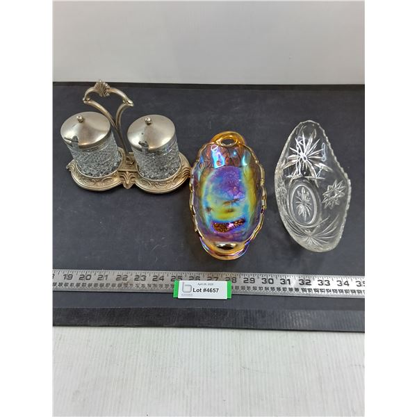 Vintage Glass Dishes Lot