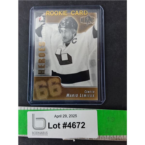 Mario Lemieux Rookie Juniors Card