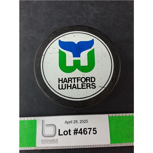 Hartford Whalers Vintage Game Puck