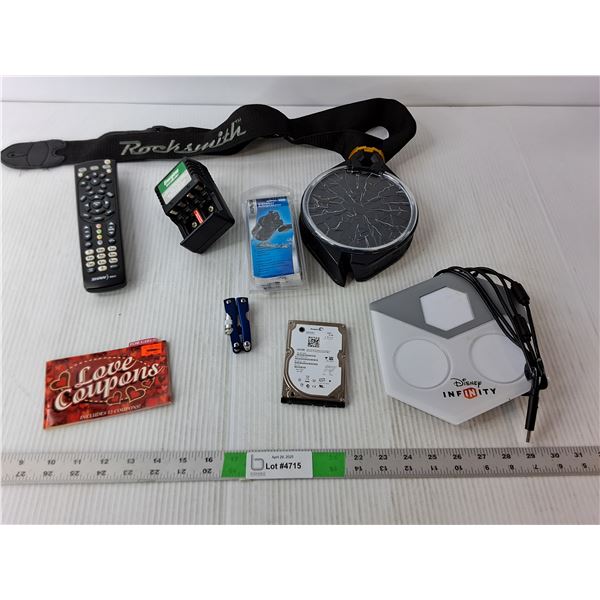 Energizer Battery Charger, Guitar Strap, Disney Infinity Base Portal, Misc.