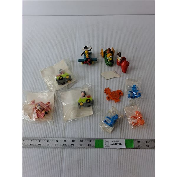 Vintage Assorted Toy Figurines-Peanuts, Looney Tunes, Garfield, Misc.