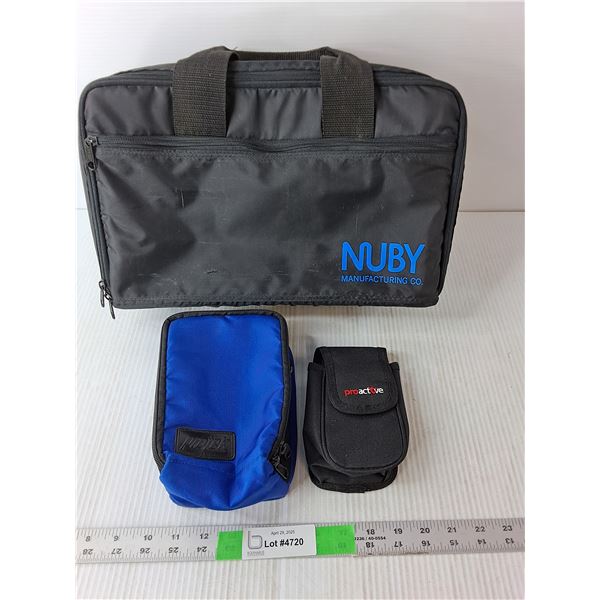 (3) Padded Cases- Nuby Mfg., Proactive, Protek