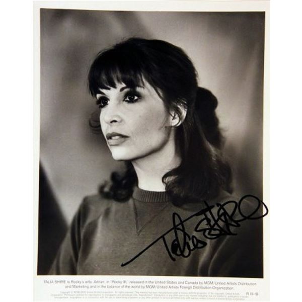 Talia Shire signed Rocky photo