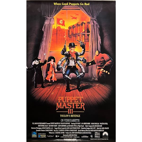 Puppet Master III Toulon's Revenge original movie poster